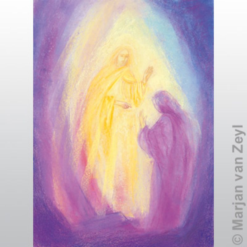 Kunstkarte Ostern / Auferstehung für Groß und Klein