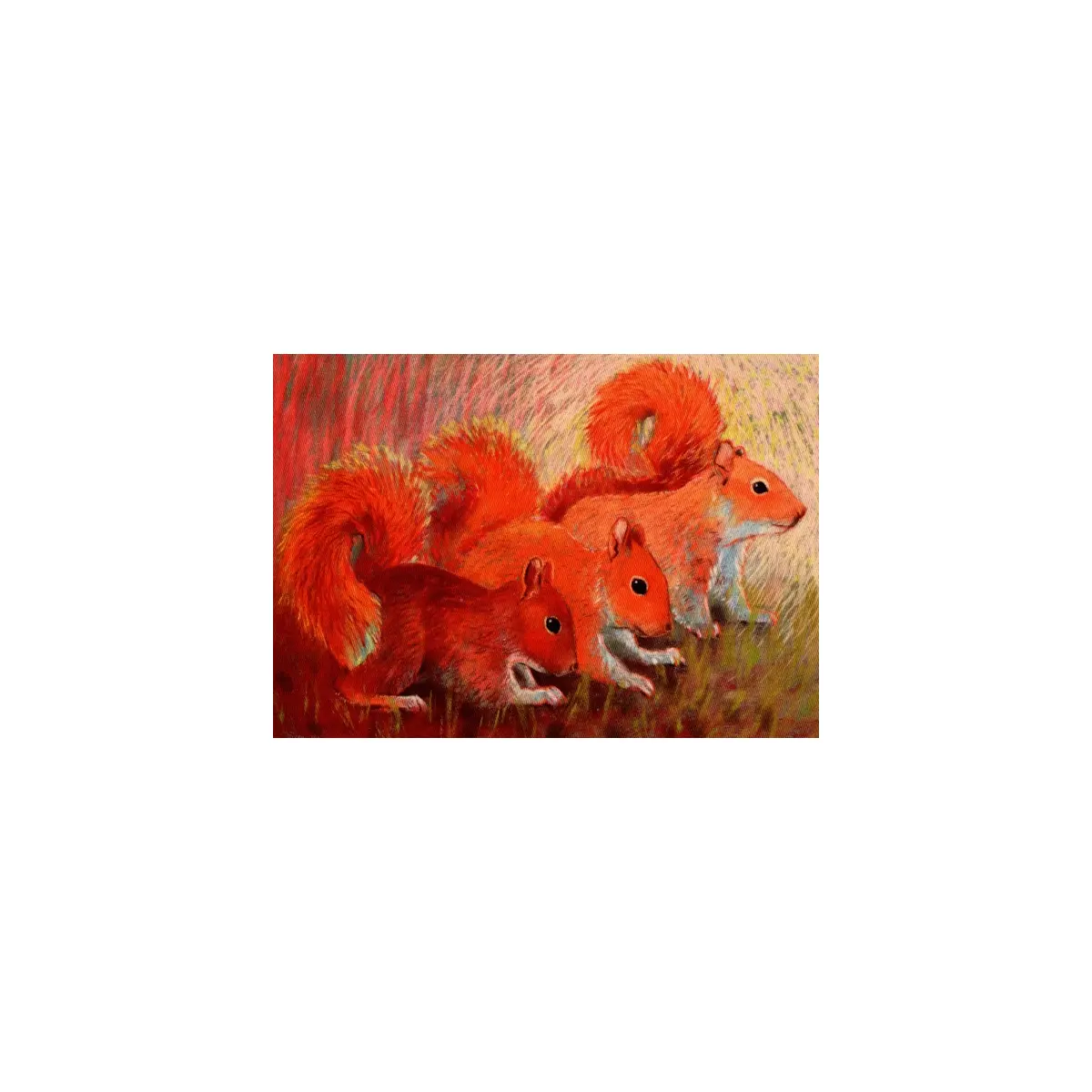 Kunstkarte Eichhörnchen