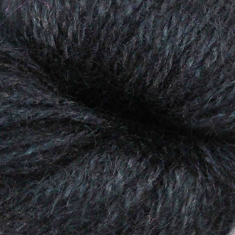 Mohair-Seidengarn schwarz / Puppenhaar