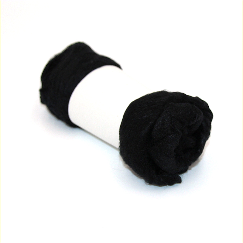 Seiden - Hankies Schwarz 10 g 