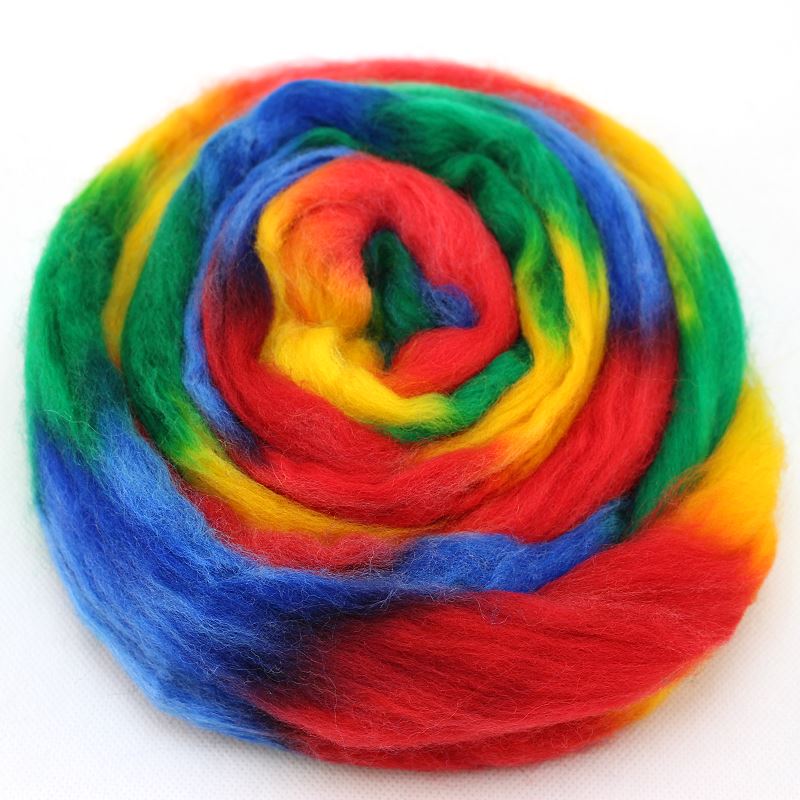 Multicolor Wolle zum Filzen Kunterbunt