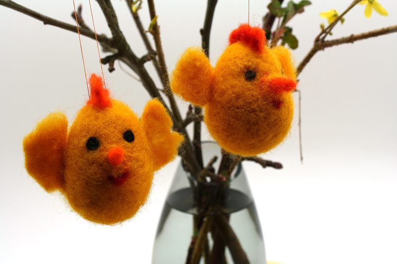 Videoanleitung Osterkücken Filzen Videoanleitung Osterkücken Filzen