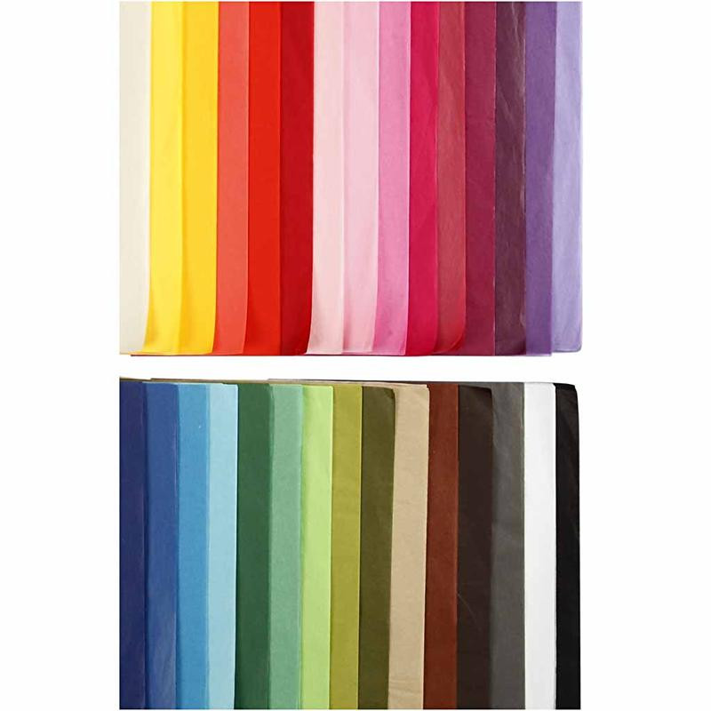 Buntes Seidenpapier / Tissue Paper 30 Farben