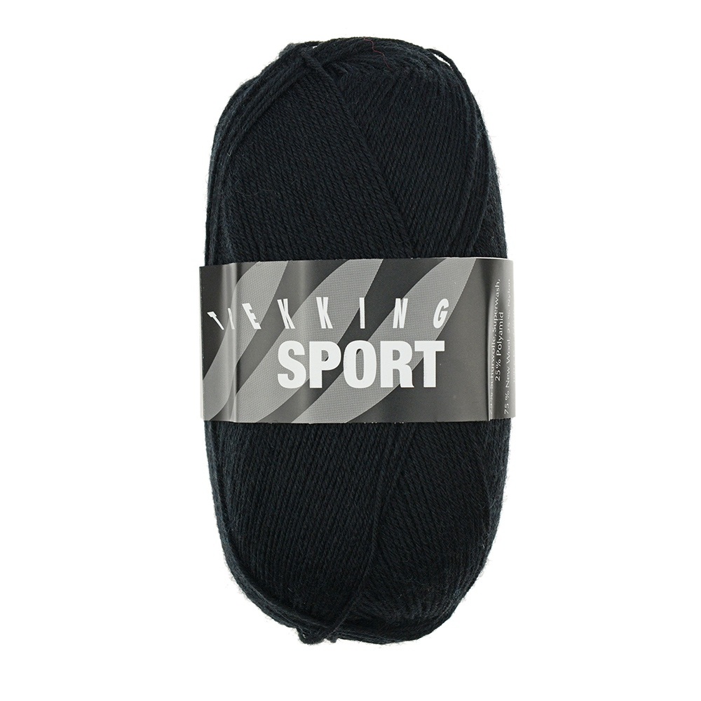 Sockengarn Trekking Sport uni 1437 Schwarz