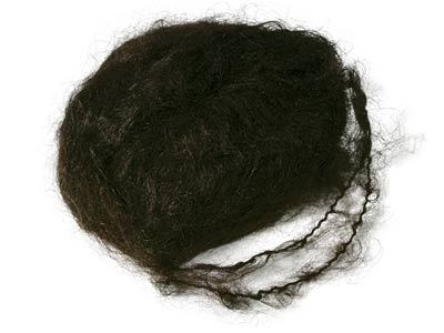 Puppenhaar aus Mohair braun