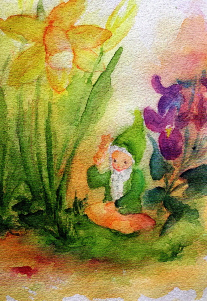 Postkarte Stella Schupelius Frühling