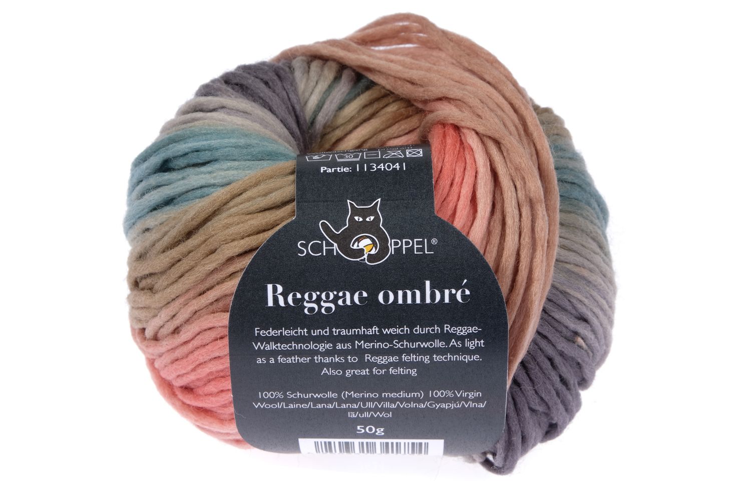 Reggae ombré Strickwolle aus 100% Merinowolle