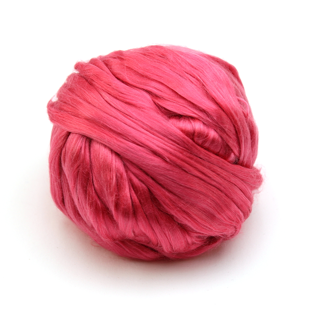 Maulbeerseide in Rosa 50 g