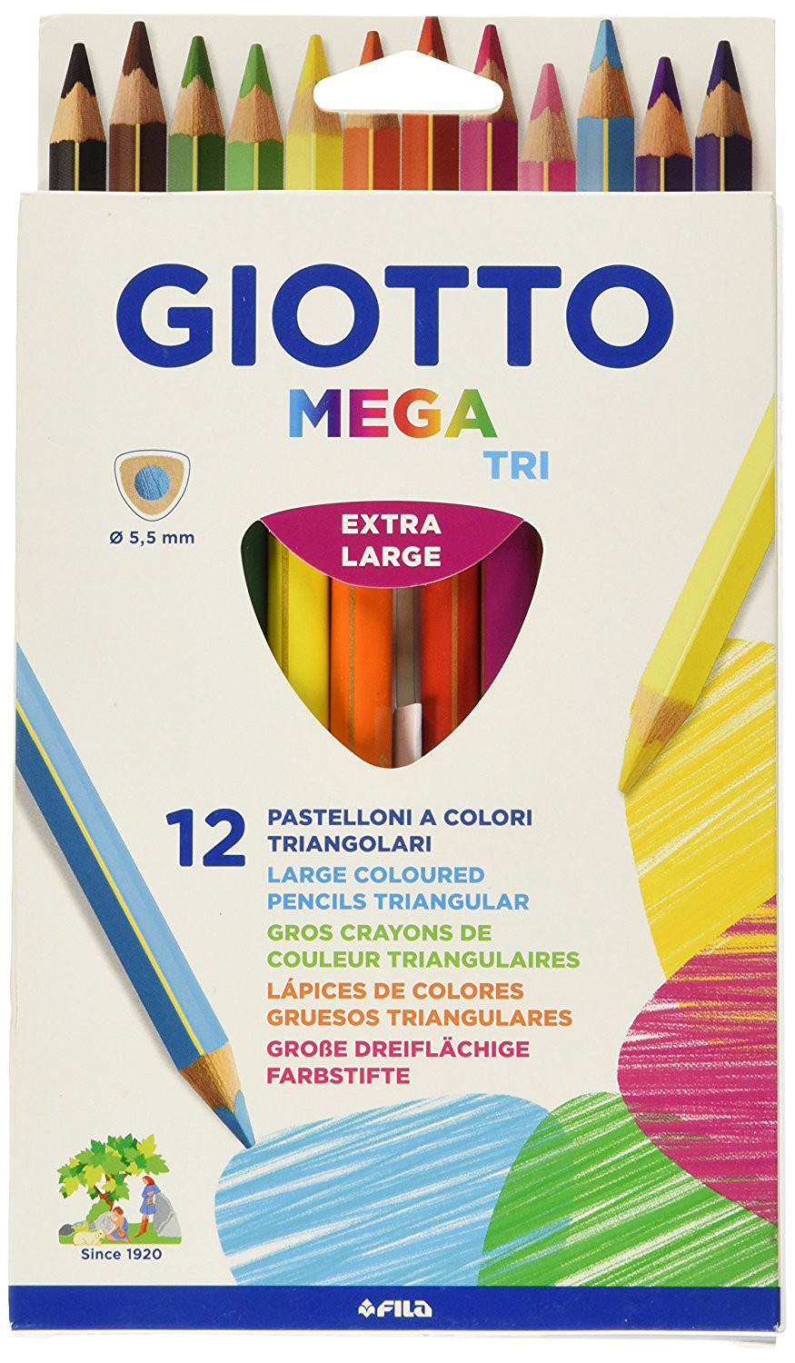 Giotto Mega TRI Buntstifte / Farbstifte