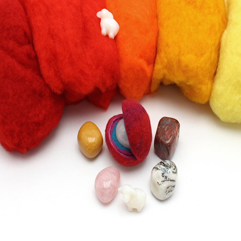 Filzset Zaubersteine gelb / rot T&W Filzset Zaubersteine gelb / rot T&W