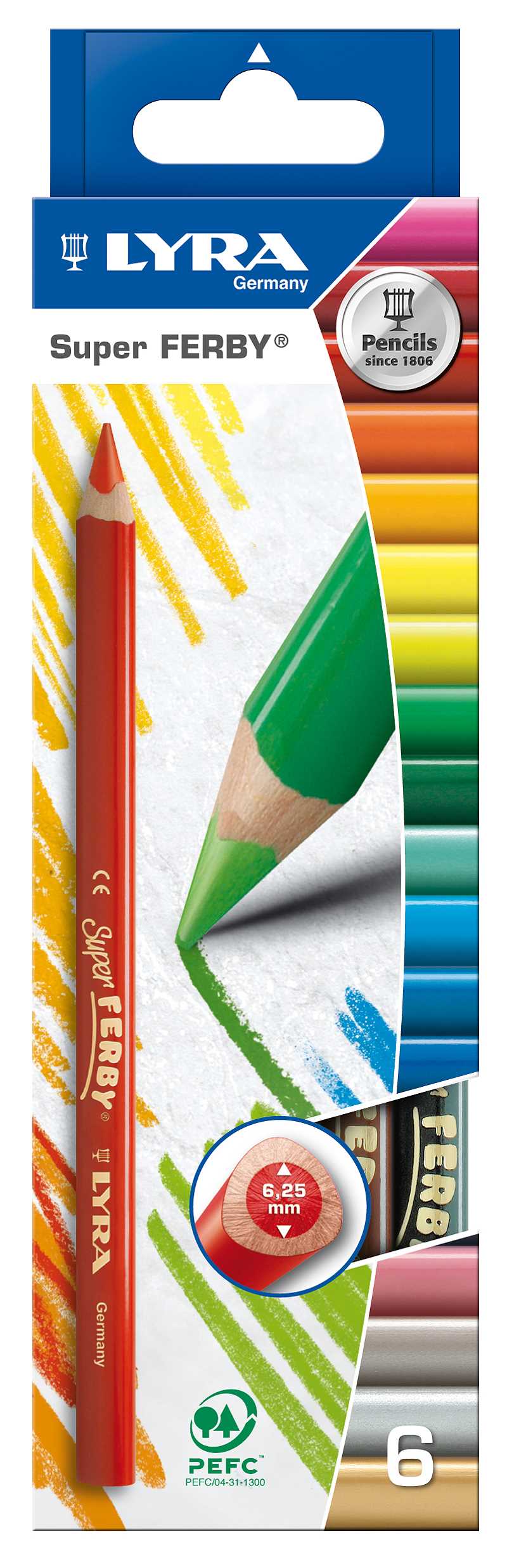 Lyra Super-FERBY® Sortiment 6 Stück im Kartonetui Lyra Super-FERBY® Sortiment 6 Stück im Kartonetui