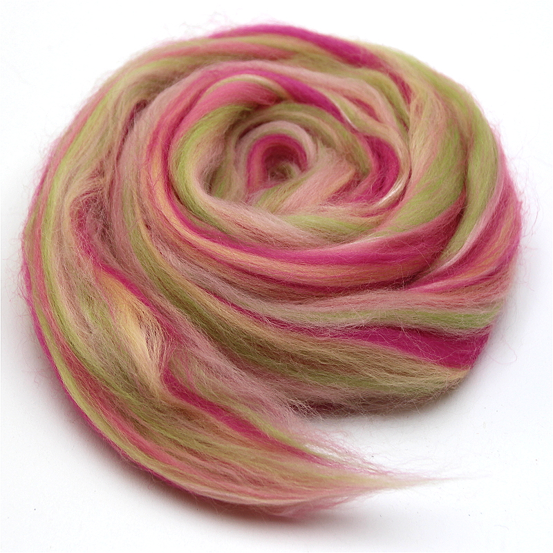 Multicolor Merinokammzug mit Seide Fee Multicolor Merinokammzug mit Seide Fee