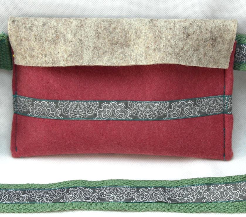 Hundefuttertasche - Naschitasche aus Wollfilz