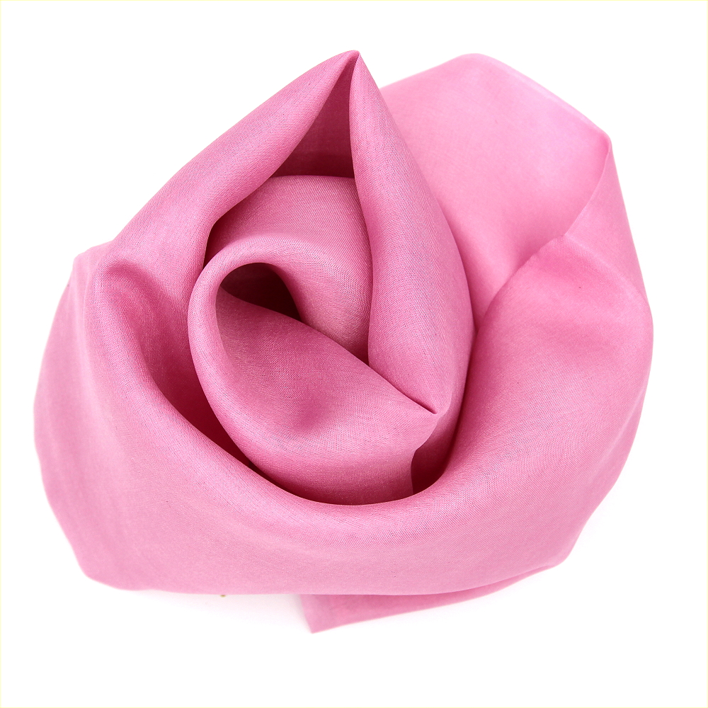 Pflanzengefärbtes Seidentuch / Schmusetuch rosa