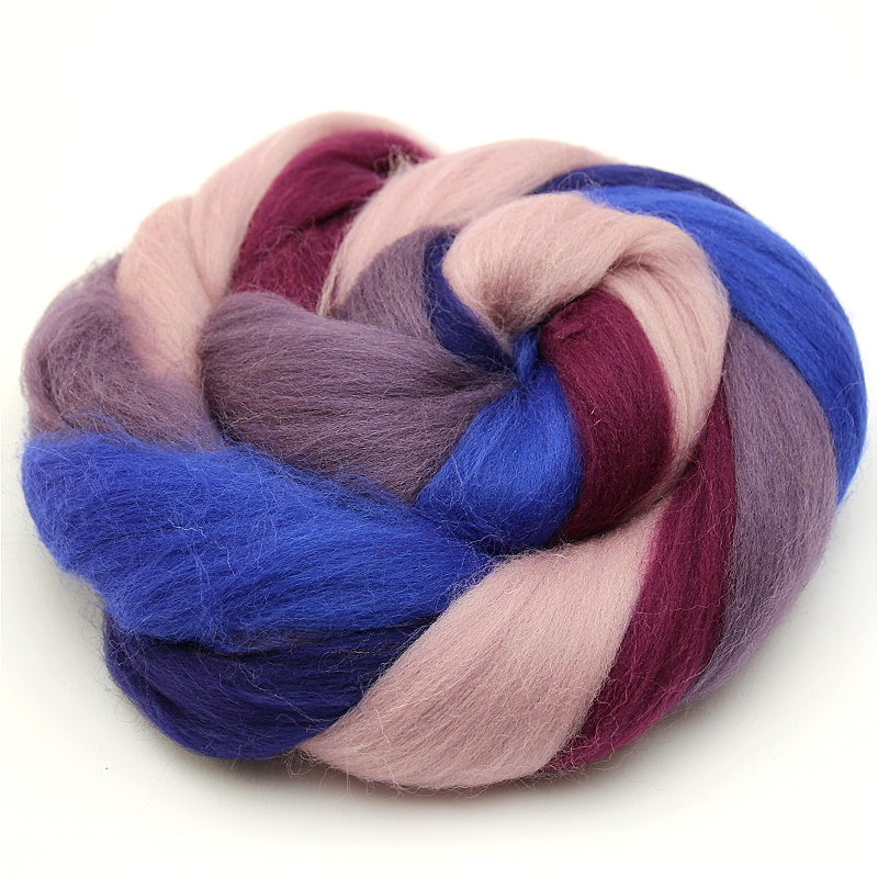 Probepackung Merinokammzug 100g Lila Laune Probepackung Merinokammzug 100g Lila Laune