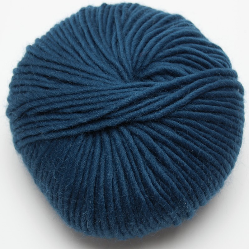 Strickfilzen / Schurwolldochtgarn Jeansblau