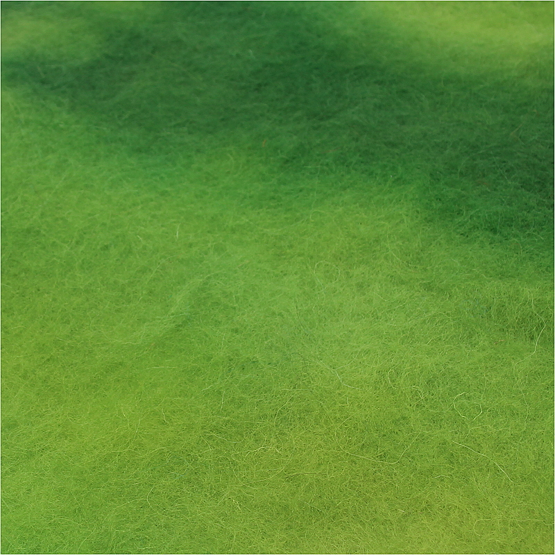 Handgefärbte Bergschafwolle  Wiese  Handgefärbte Bergschafwolle  Wiese