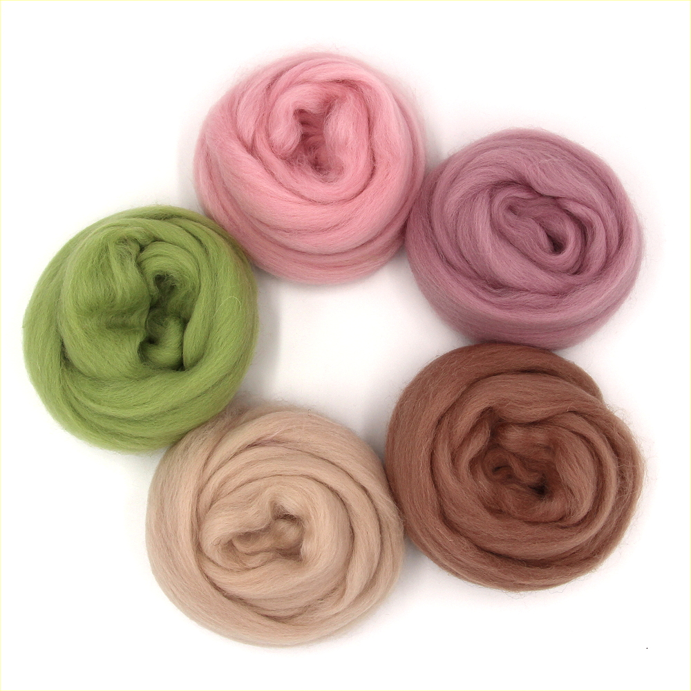 Filzwolle Merinokammzug Mix Pastelltraum 100 g Filzwolle Merinokammzug Mix Pastelltraum 100 g