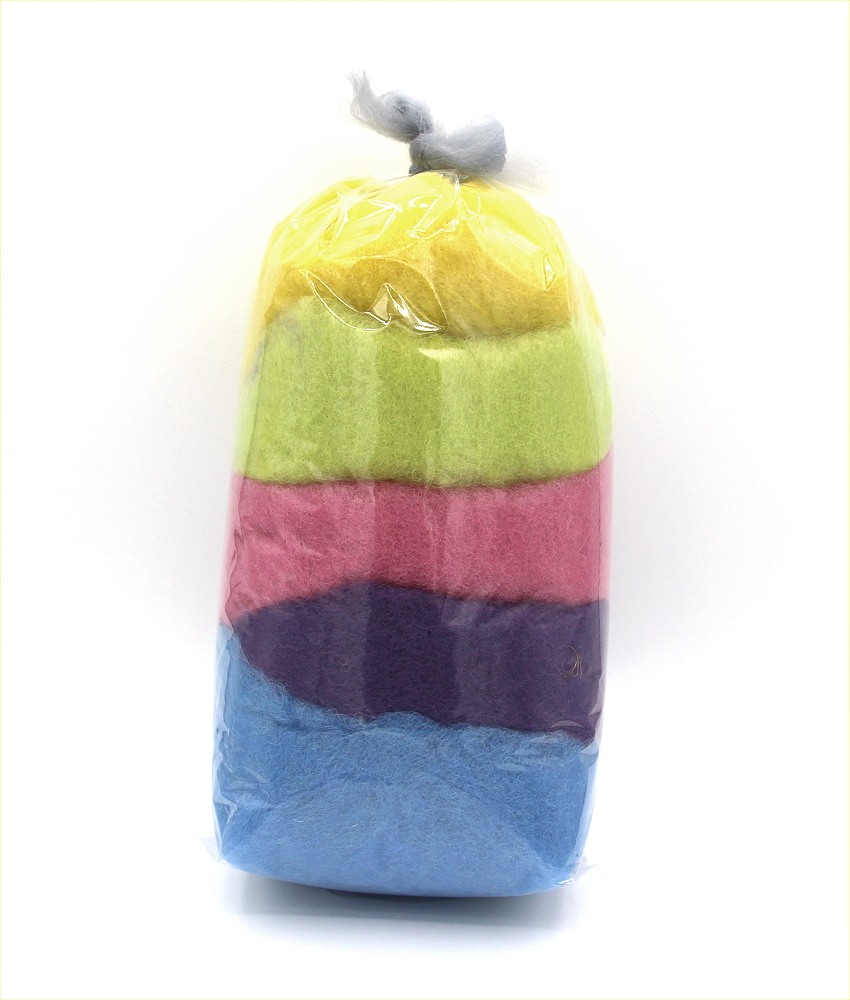 Filzwolle Probepackung Pastell 100 g