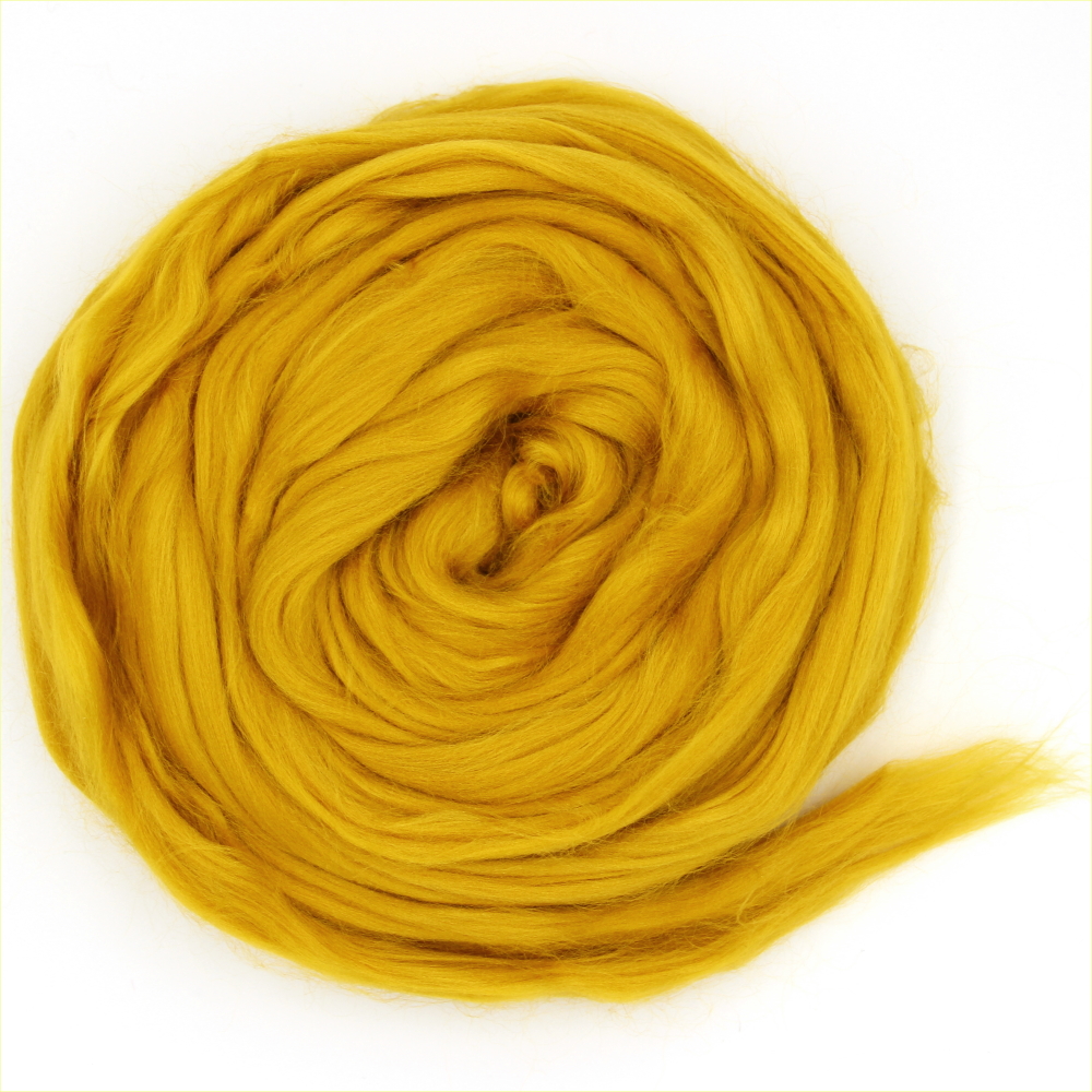 Glänzender Viskose Kammzug 50 g Glänzender Viskose Kammzug 50 g