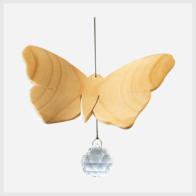 Schmetterling-Mobile mit Kristallkugel