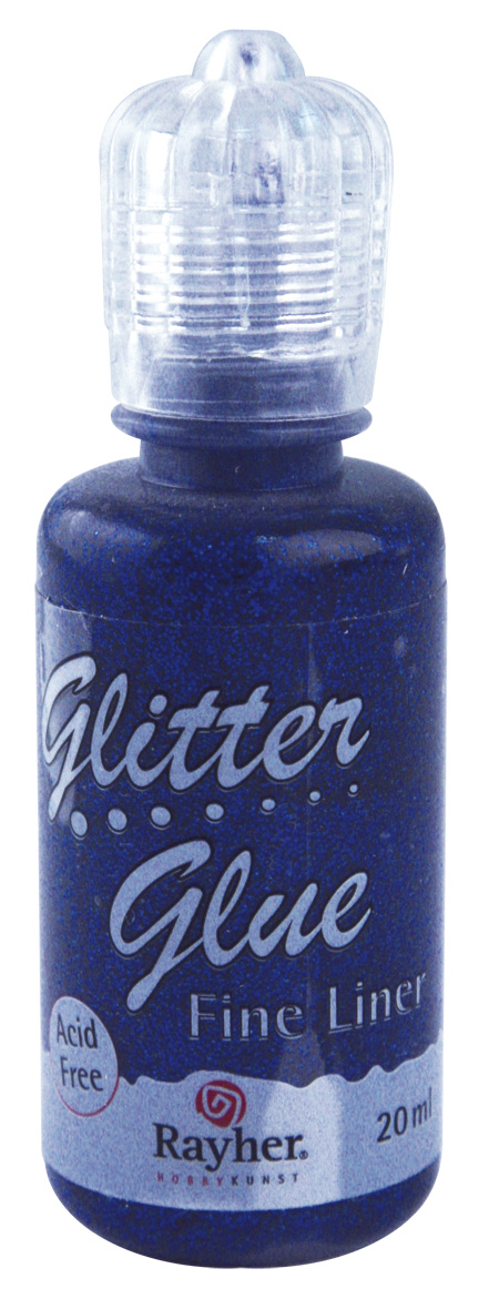 Glitter Glue metallic blau