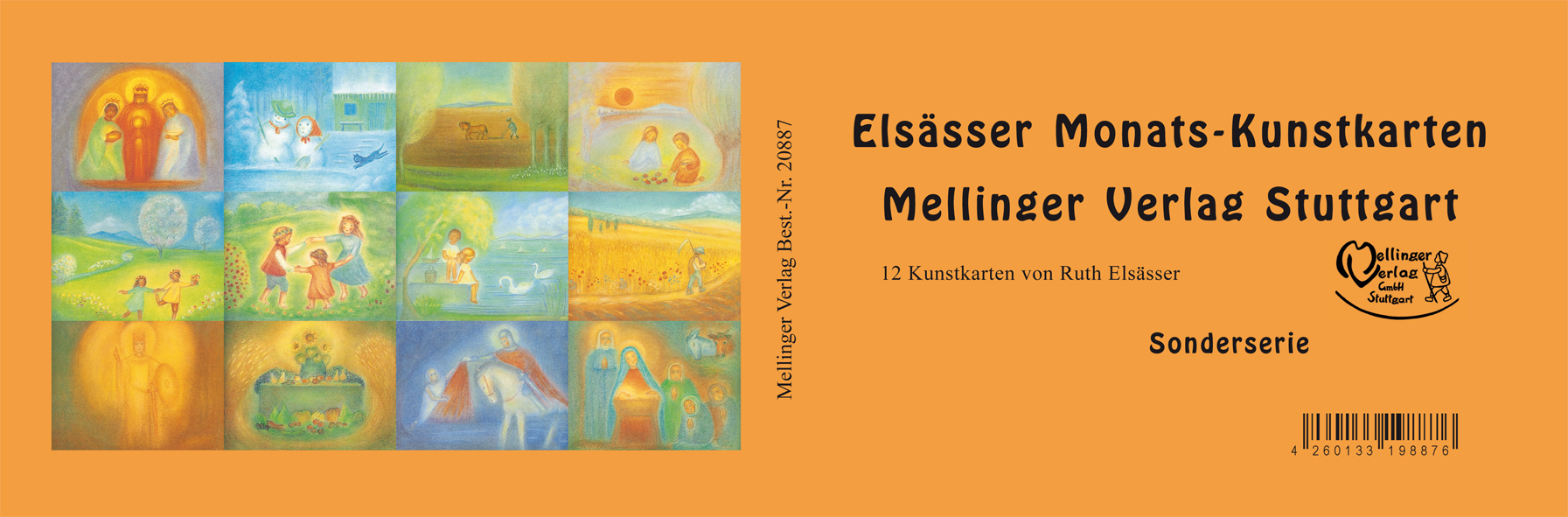 Elsässer Monats-Kunstkarten 12 Stück