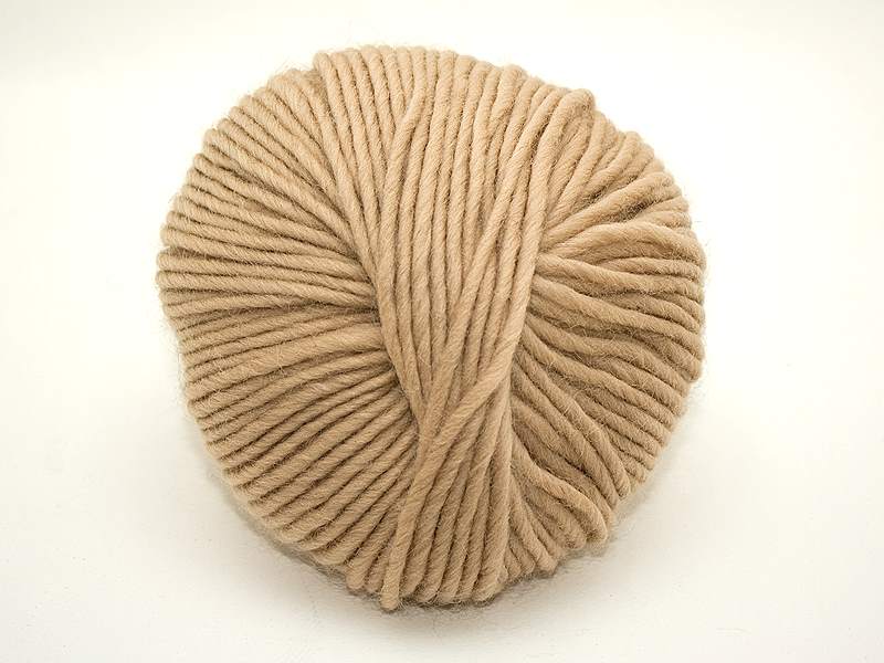 Strickfilzen / Schurwolldochtgarn Beige