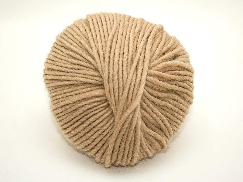 Strickfilzen / Schurwolldochtgarn Beige