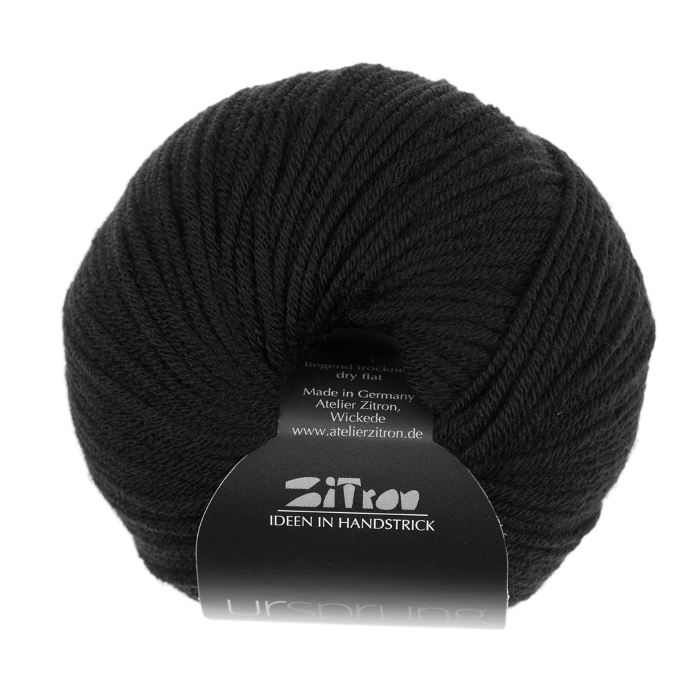 Atelier Zitron Ursprung 12 Schwarz Strickgarn