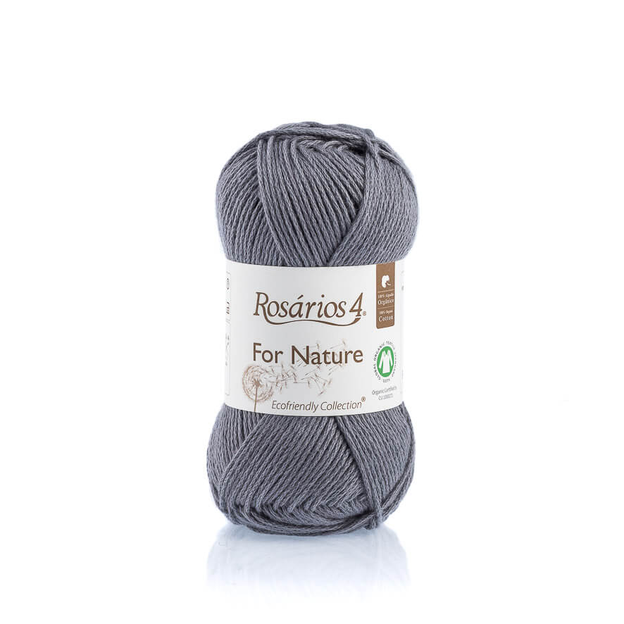 For Natur Biobaumwollgarn 38 Grau