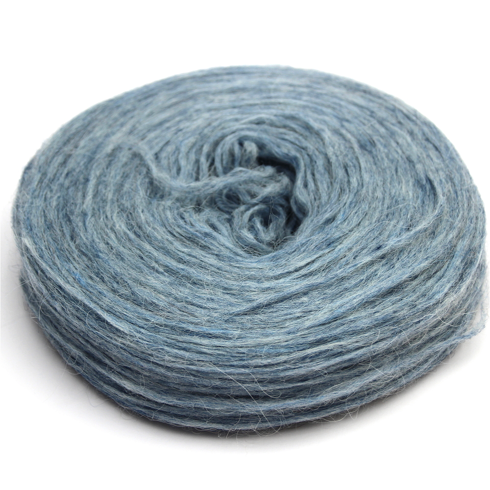 Plötulopi / Plattenwolle hellblau meliert ca. 100 g