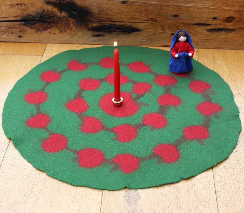 Gefilzte Adventspirale - Adventskalender Gefilzte Adventspirale - Adventskalender