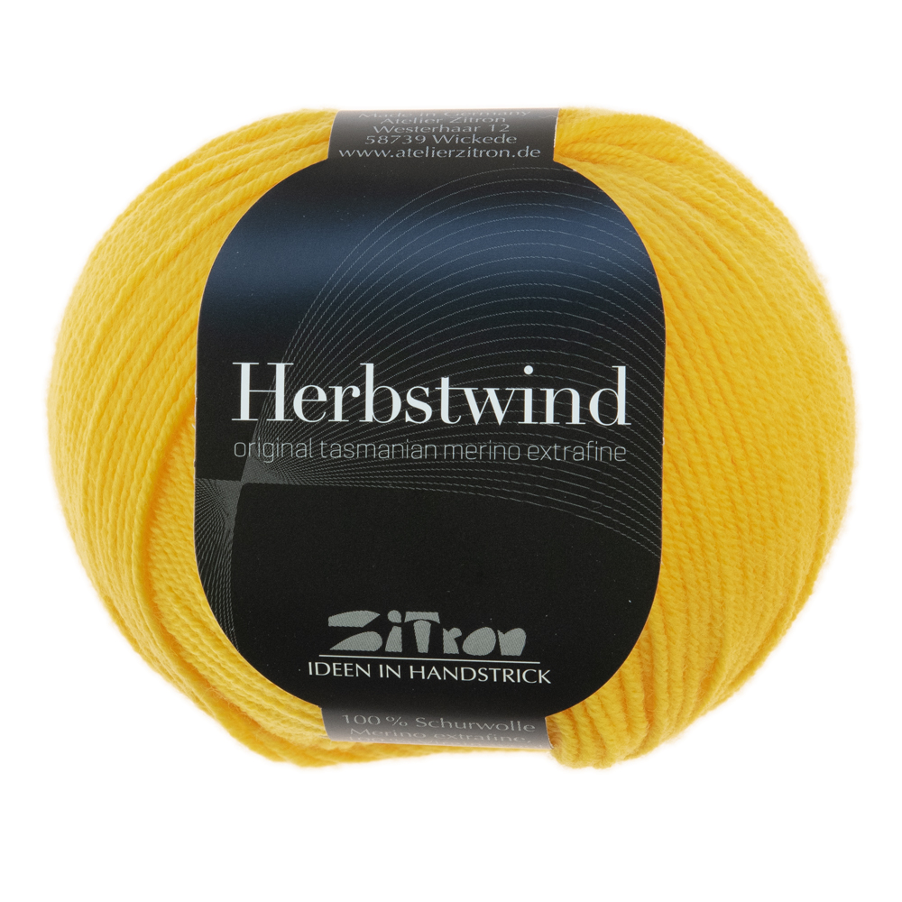 Herbstwind Merinowolle 30 sonnengelb