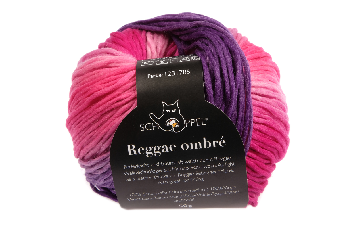 Reggae ombré Strickwolle aus 100% Merinowolle