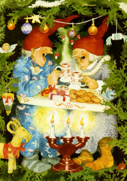 Postkarte Frauen feiern Weihnachten Postkarte Frauen feiern Weihnachten