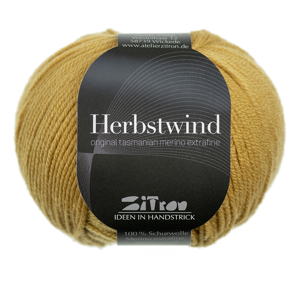 Herbstwind Merinowolle 18 senf
