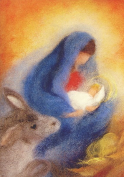 Marias Esel Wollbild Marias Esel Wollbild