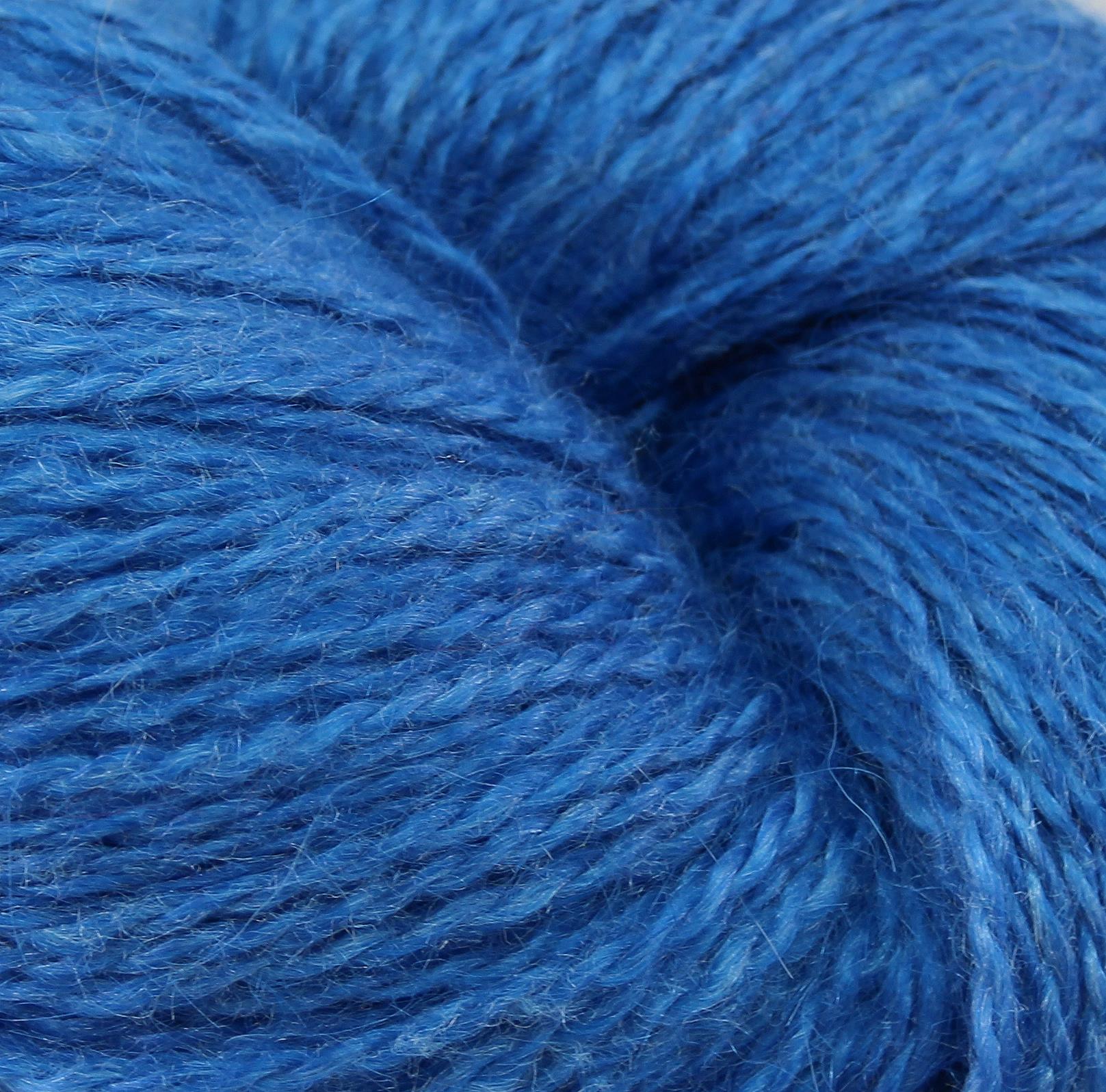 Mohair-Seidengarn Blau