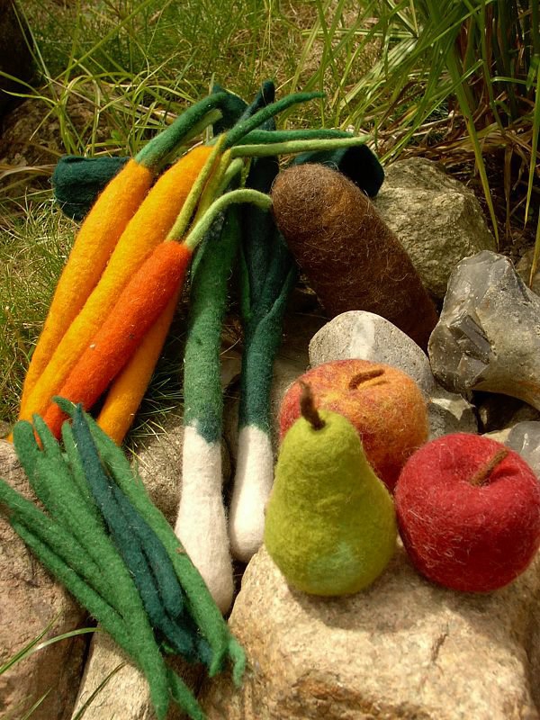 gefilztes Obst und Gemüse