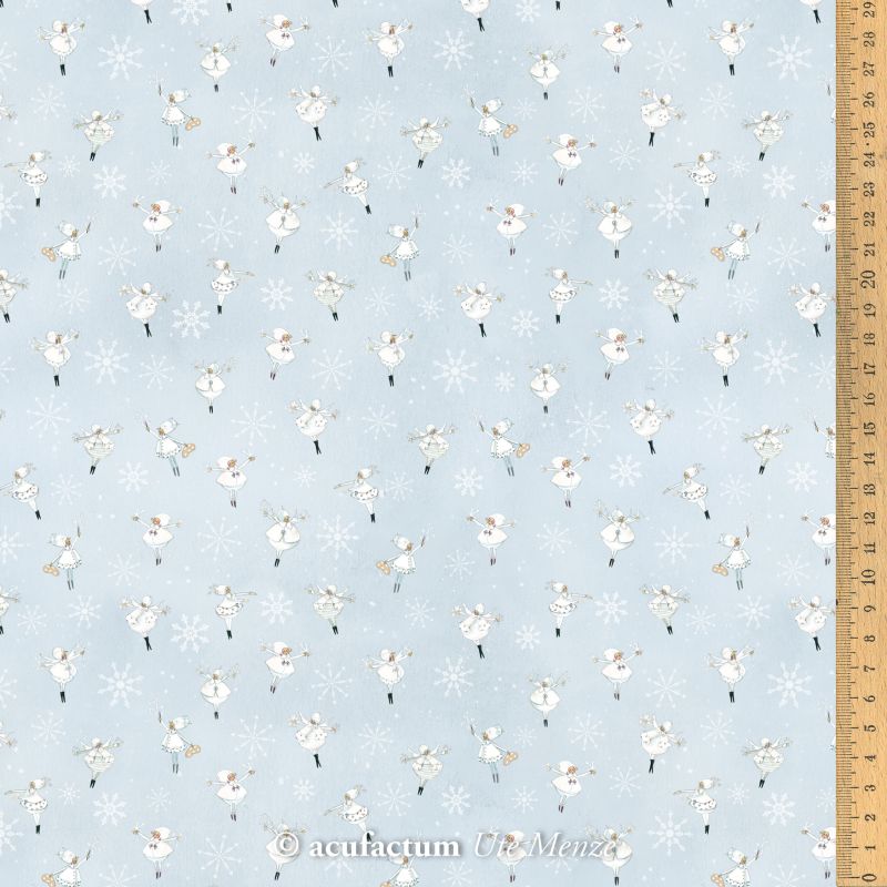 Baumwollstoff Flockentanz