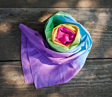 Spieltuch Regenbogen aus Baumwolle