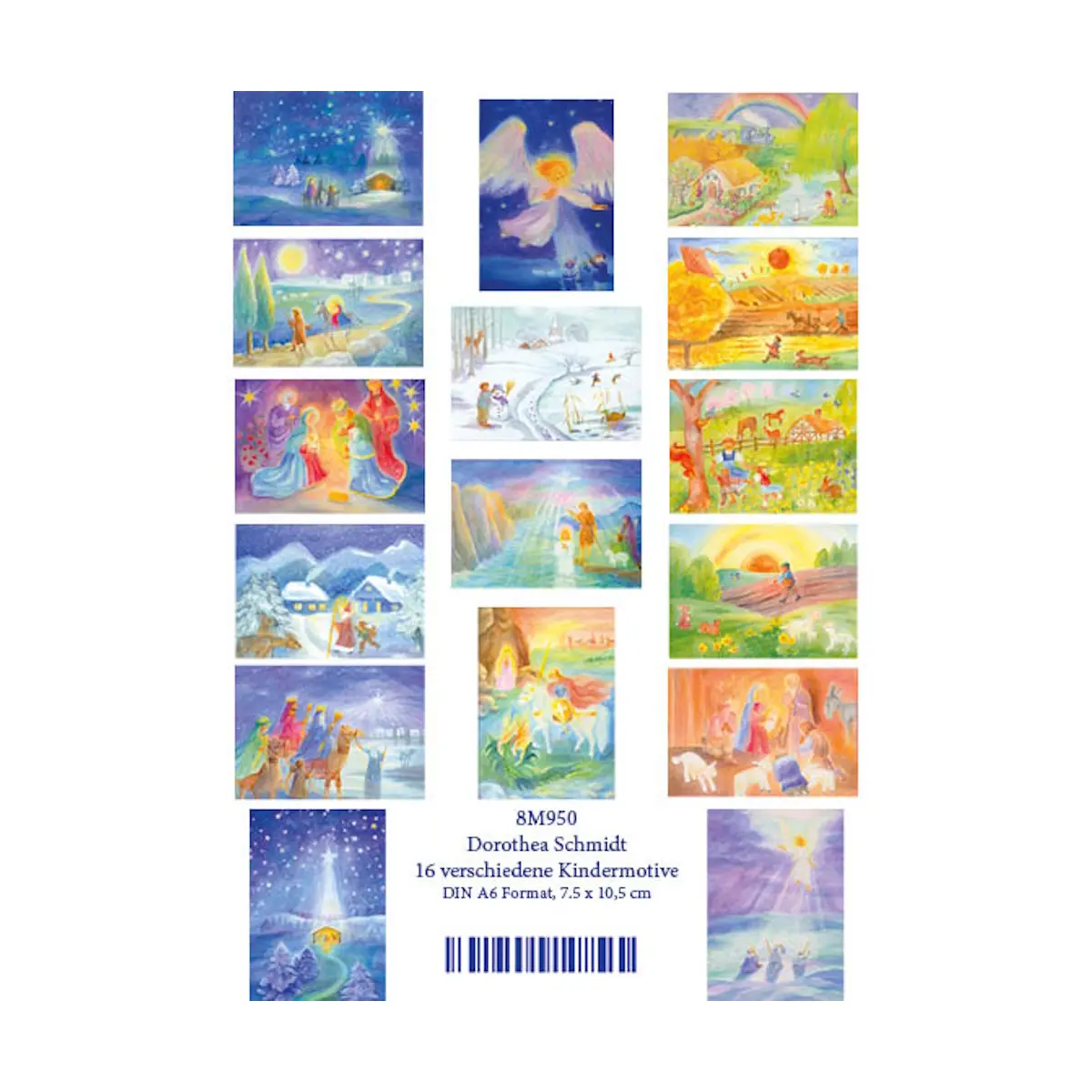 Postkartenset „Kinder durchs Jahr“ – 16 Motive von Dorothea Schmidt