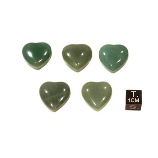 Edelstein Herz Aventurin 1 Stück 20 mm