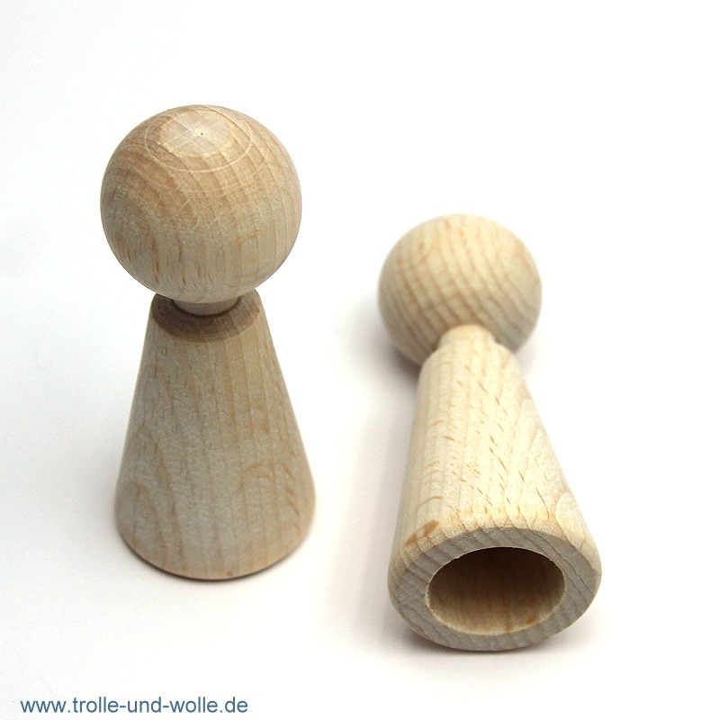 Figurenkegel - Fingerpuppe aus Holz 70 mm