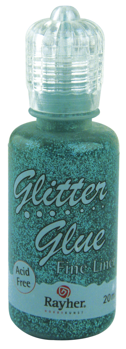 Glitter Glue metallic türkis