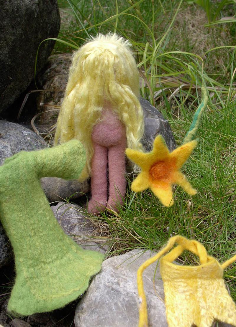Blumenfee gefilzt Blumenfee gefilzt