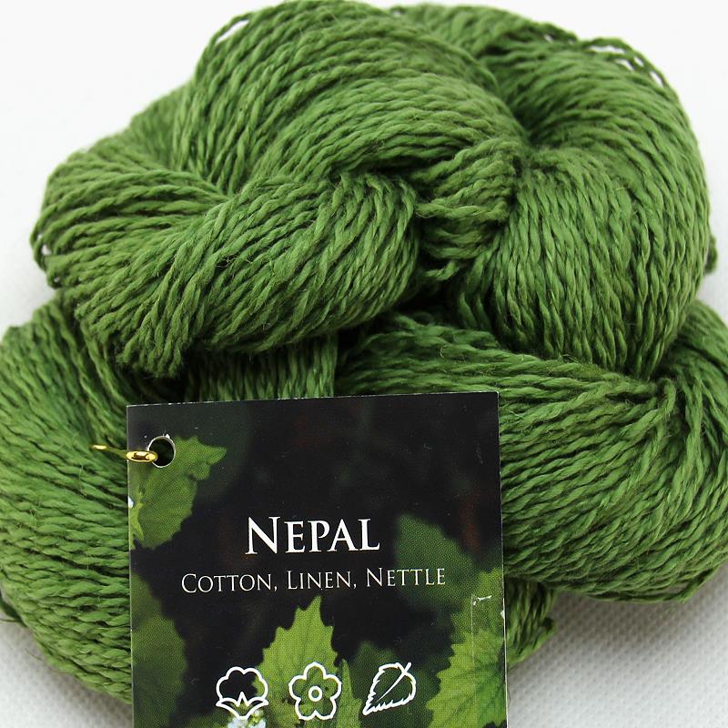 Nepal veganes Strickgarn 07 Grasgrün