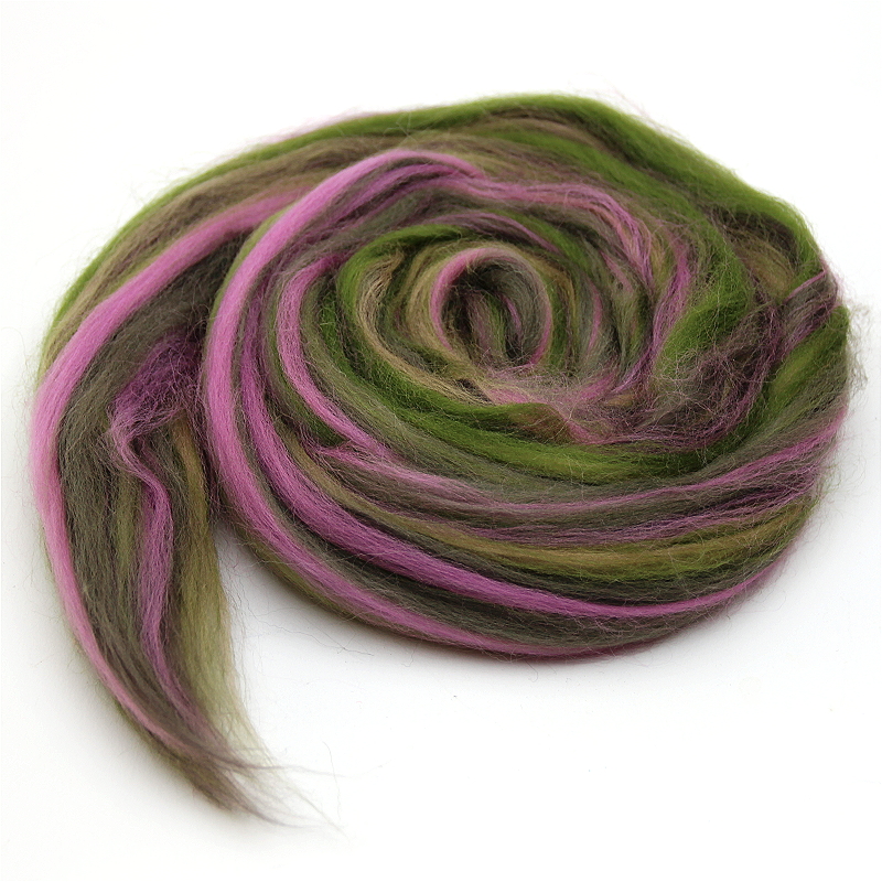 Multicolor Merinokammzug mit Seide Seerose 50 g