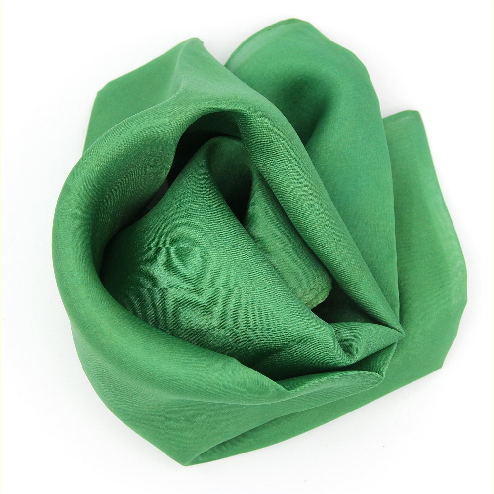 Pflanzengefärbtes Seidentuch / Schmusetuch grün